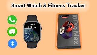 i8 Pro Max Smart Watch & Fitness Tracker with Heart Rate, Sleep, SpO2 Monitor, Active Watch, Sports