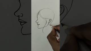 How To Draw A Simple Face #shorts #drawing #youtubeshorts #pencildrawing #art #artwork #2023