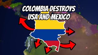 Roblox Rise Of Nations Colombia destroys USA and Mexico