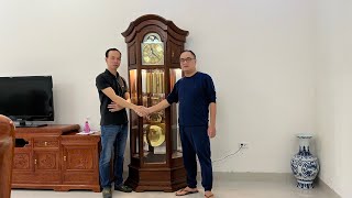 Đồng hồ tủ 3 buồng đã về với gia đình bác Hồng tại khu đô thị Đô Nghĩa, Lê Văn Lương, Hà Nội