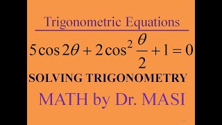 5cos2x+2cos^2x/2+1=0 Trigonometric Equation