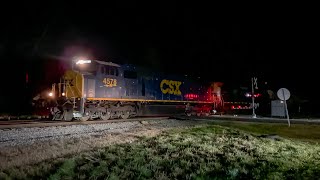 Rebuilt SD70AC Leads an Empty Company Grain Train on the W&W