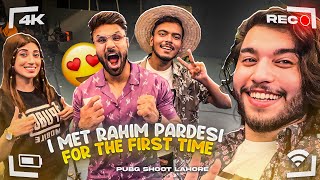 I Met @RahimPardesi For the First Time 😍 | Pubg Mobile Shoot in Lahore !