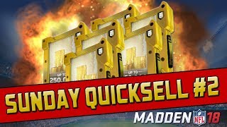 Sunday Quicksell #2! Up To 250K Chance! | Madden 18 Ultimate Team Pack Opening