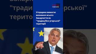 Угорщина вимагає визнання всього Закарпаття як "традиційно угорської" території