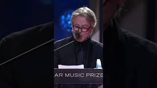 Esa-Pekka Salonen delivered a powerful speech after receiving the Polar Music Prize. 🌟