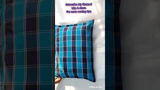 Make pillow cover with old shirt🥰#sewinghacks #youtubeshorts #shorts #viralvideo