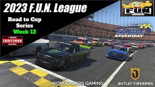 WonderDads Gaming: iRacing 2023 FUN League Road to Cup Season Race 12 at Kansas