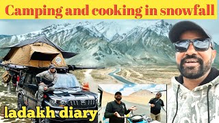 यहाँ होती है सबसे ज्यादा बर्फ | cold desert of India leh ladakh #ladakh #snow #carcamping