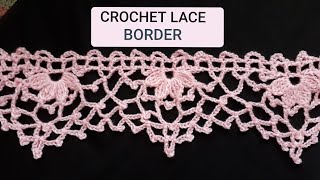 CROCHET LACE BORDER  from LADY DUFF-GORDON'S BOOK OF IRISH AND CLUNY CROCHET.