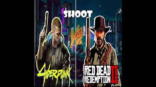 Cyberpunk 2077 vs Red Dead Redemption 2 - Physics Comparison #Shorts