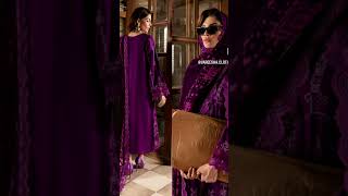 Nureh new collection winter 2024# luxury velvet palachi shawl#partyweardress #vareesha