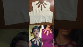 HOW TO CREATE A KEYHOLE NECKLINE DESIGN #shorts #youtubemadeforyou #100shorts2024