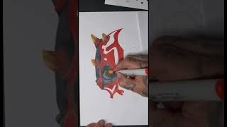 Lets Draw Sith Lord Darth Maul #starwars #art #drawing