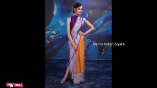 New Saree draping designs| designer Saree draping styles