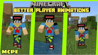 MCPE | Better Player Animations | Mod Download