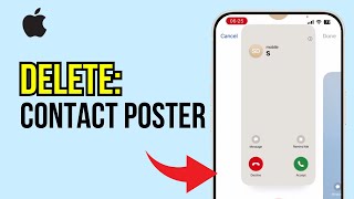 How to Delete Contact Poster on iPhone! (iOS 17)