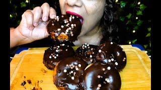 ASMR Chocolate Glazed Donuts | Eating Sounds | No Talking