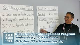 Diabetes Self-Management Workshop, Wednesdays, Oct  11. - Nov. 15