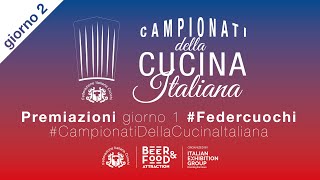 Premiazioni DAY 2 Campionati della Cucina Italiana 2024 Federcuochi