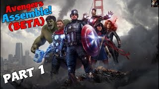 This Game Is LITT!!...wait wheres hawkeye?! | Marval Avengers (BETA) Gameplay Part 1