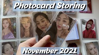 Storing All the Cards I Got In November | Organize My Photocard Binders With Me! [Twice, NCT, etc.]