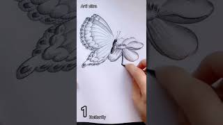 butterfly 🦋From lead to life: The magic of pencil sketching