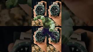 Perfect 3 piece Rolex? Hulk,  Panda, Batgirl. sea land air