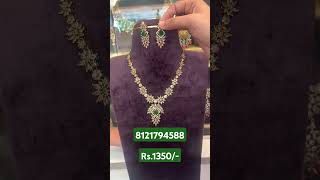 necklace//Diamond replica desighns//one gram jewllery//Desighner collections//Plz subscribe&share.