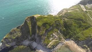 Flight over Lulworth Cove with dji Phantom 2