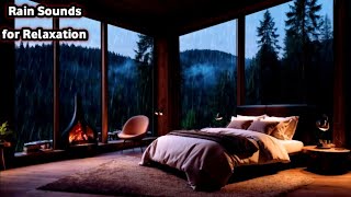 Relaxing Rain and Thunder Sounds with Cozy Fireplace | Sleep Better with Nature