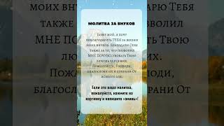 МОЛИТВА ЗА Внуков#православие