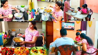 #vlog Breakfast Lunch Snacks Morning To Evening Full Vlog|Full Day Nonveg Recipes Rainy day Vlog 🌧️🥰