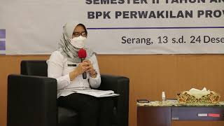 Pemantauan Tindak Lanjut Rekomendasi Hasil Pemeriksaan BPK Banten smt II pada 13-17 Des 2021 #bpkri