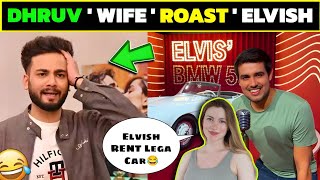 Dhruv Rathee's Wife Roast Elvish Yadav 😂 | Dhruv rathee vlogs