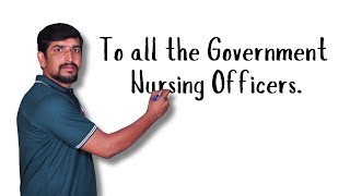 To all the Government Nursing Officers || Telangana || Andhra pradesh #nidhya #staffnurse