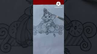 How to draw ganpati Bappa #shorts #drawing #ganesh #viral