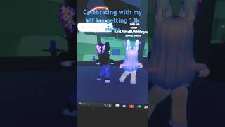 Celebrating with my bff for getting 1.1k views