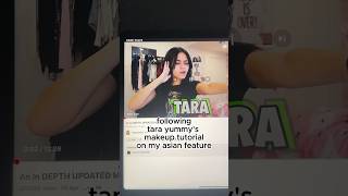 Following @Tarayummy ’s makeup tutorial on my asian feature #tarayummy #makeuptutorial