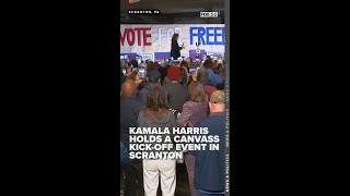 Vice President Harris holds canvass kickoff campaign event in Scranton