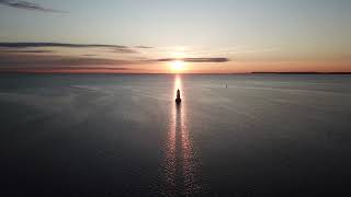 Sunrise at Great Beds Lighthouse