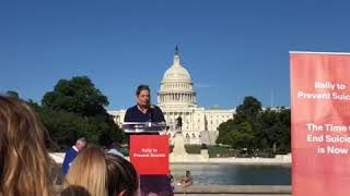 Caitlin Thompson at the Rally to Prevent Suicide