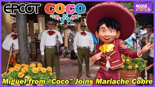 Miguel from “Coco” Joins Mariache Cobre at EPCOT During Hispanic & Latin Heritage Month 2024