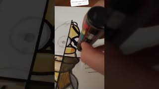 Drawing homer Simpson in 4 different styles with posca markers(all parts) #art#trending#posca