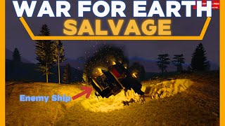 Space Engineers: War For EARTH! | Salvaging the ENEMY!!!