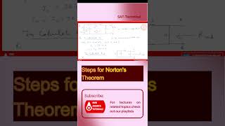 Steps for Utilising Norton's Theorem #electricalengineering #network #nodalanalysis #seriescircuit