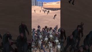 10000 Zombie VS 10000 Runner Zombie | Ultimate EPIC BATTLE SIMULATOR #shorts