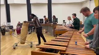 Workshop with Mizzou Percussionists Tondoringana