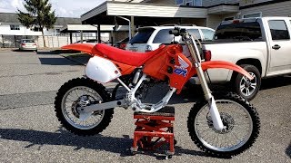 1990 CR125 rebuild part 13 "The Bike is done! Well almost."