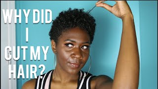 Big Chop Update + Styling My Short Natural Hair | Nia Imani